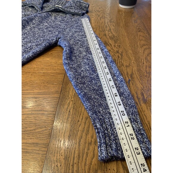 LL Bean Women's Sz XL Full Zip Cardigan Sweater Navy Preppy Old Money Classic - Picture 10 of 13